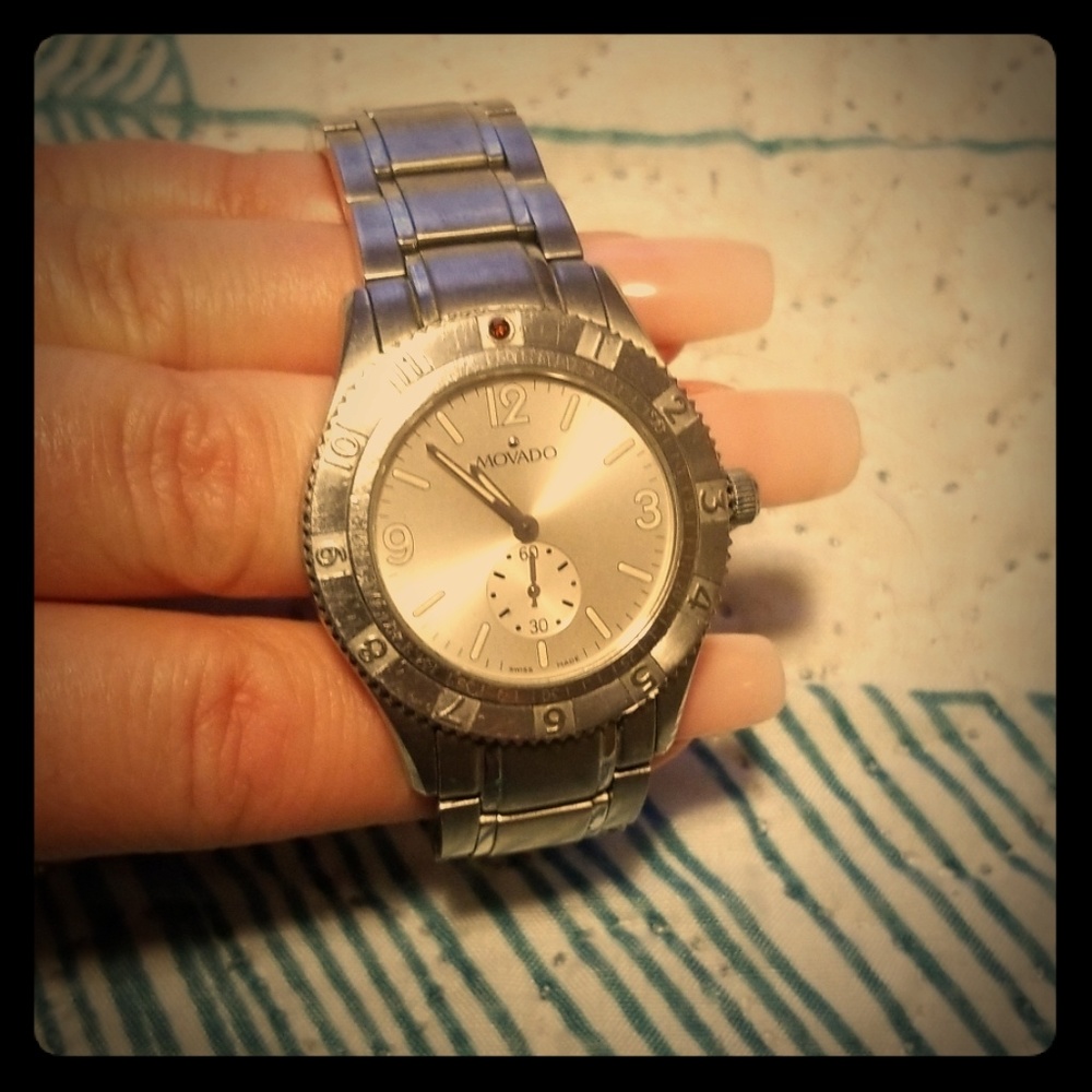 SOLD Movado stainless steel watch